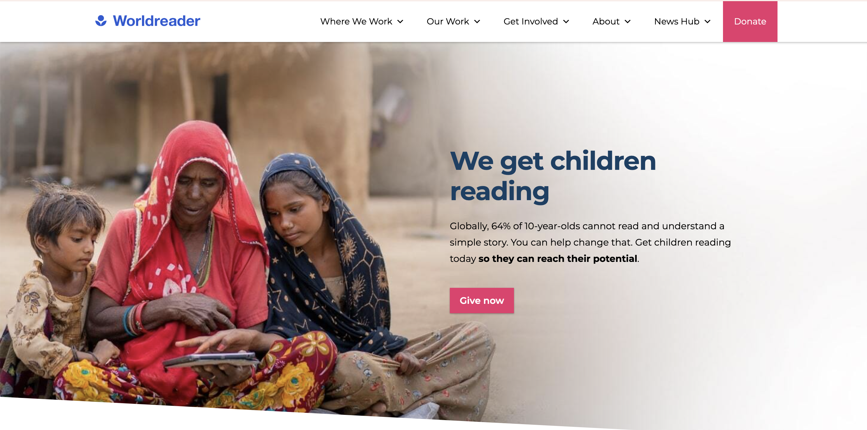 worldreader website screenshot
